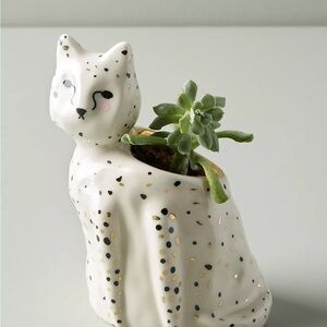 Gail CC Anthropologie Ceramics Flecked Fauna Planter